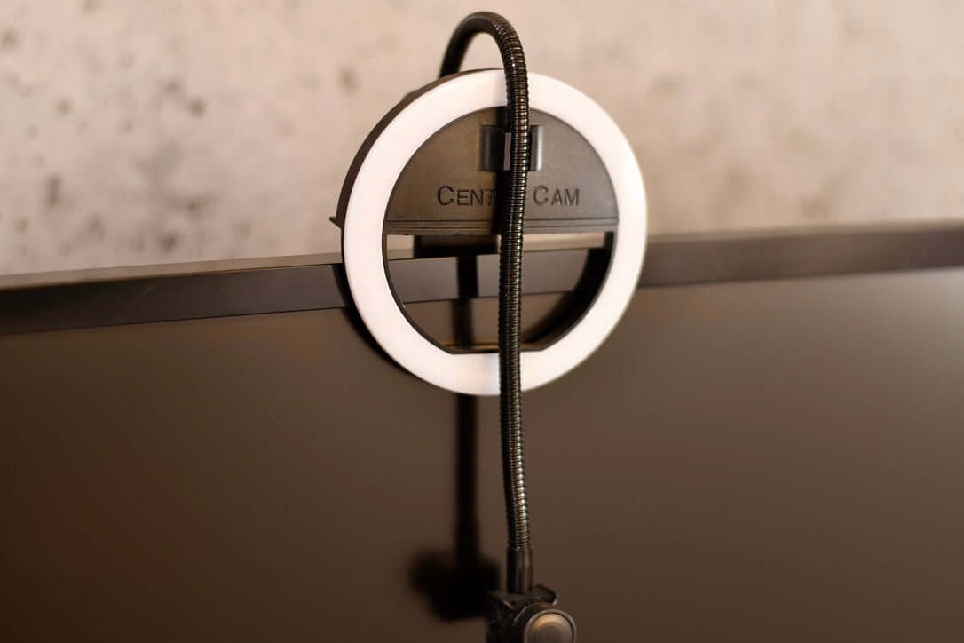 Mounted Center Cam Webcam Ring Light Clip 