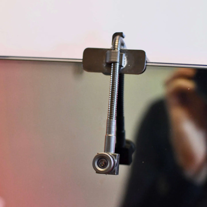 Center Cam Webcam Mounted With Big Clip